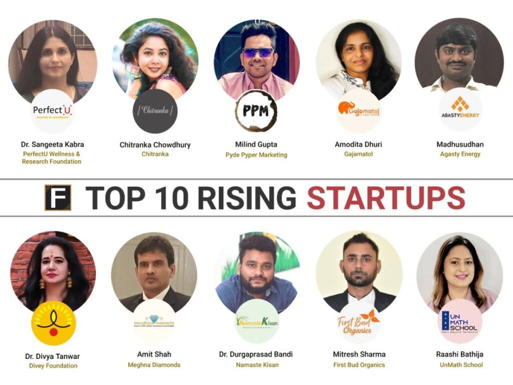 Top 10 Rising Startups in 2021-22 announced by Fame Finders